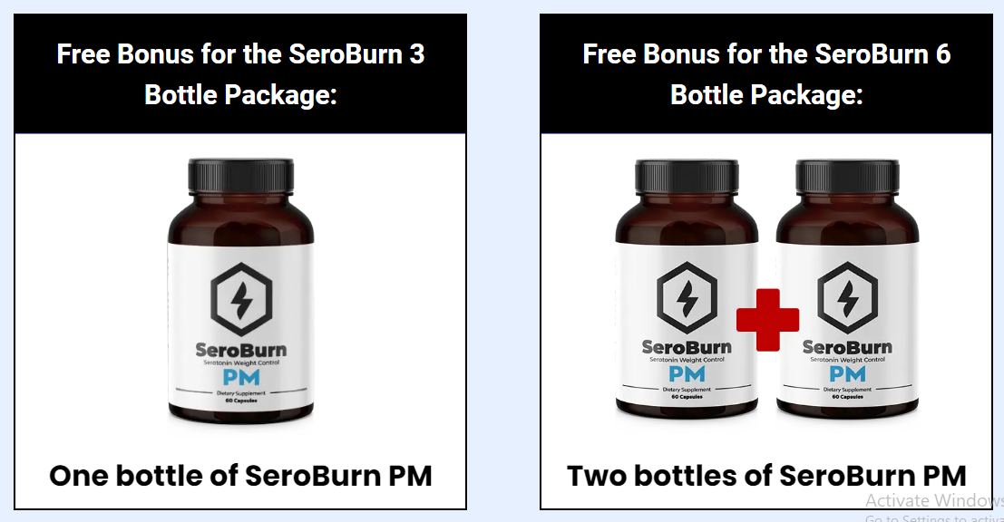 SeroBurn Bonus Bottles